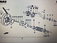 Claas 00 0667 418 1/Claas talerz dociskowy/Claas Lexion 580 670 750-730 630-620 760 430-415 (Części zamienne)