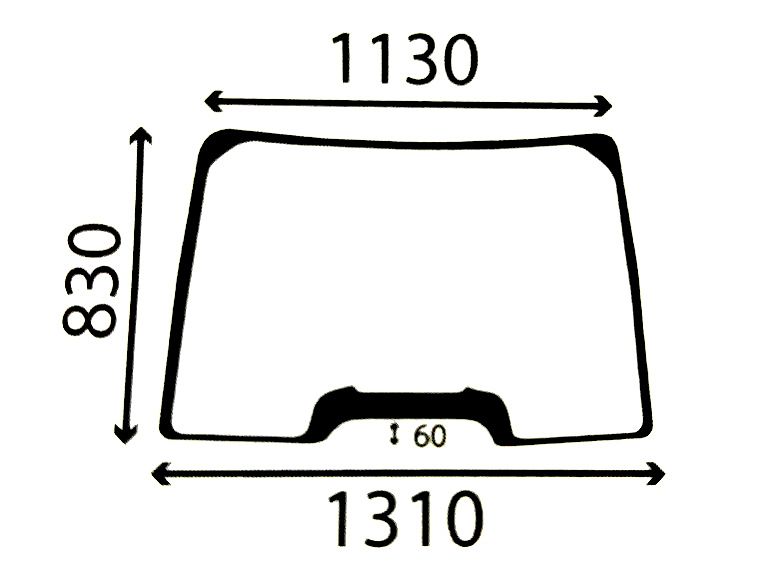 New Holland SZYBA PRZEDNIA CASE STAŁA 82030483