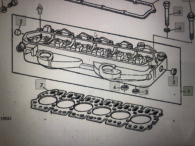 John Deere 6359D - Głowica Cylindrów - AR73978 , Re56303 , R62152 , R62143 , R61035 , R63694 (Części zamienne)
