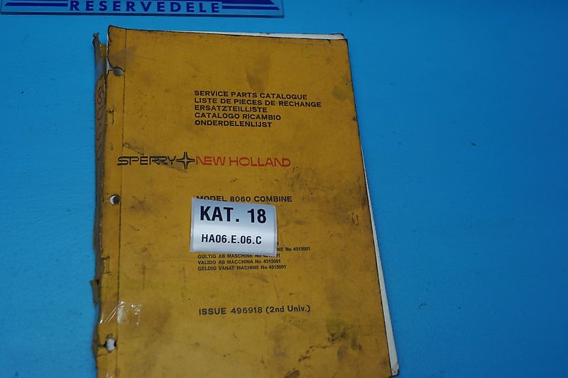 New Holland 8060 (Spare part/Reservedel/Ersatzteil)