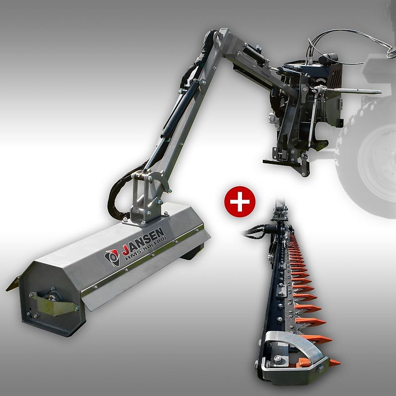 Jansen Hydraulischer Heckmulcher/Mähbalken Jansen HMS-80(180) Mähwerk-/Balken