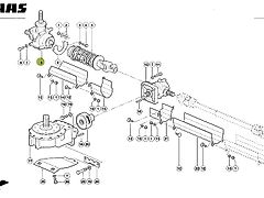 Claas RU600 - przekładnia kątowa 0009910270 (Części zamienne)