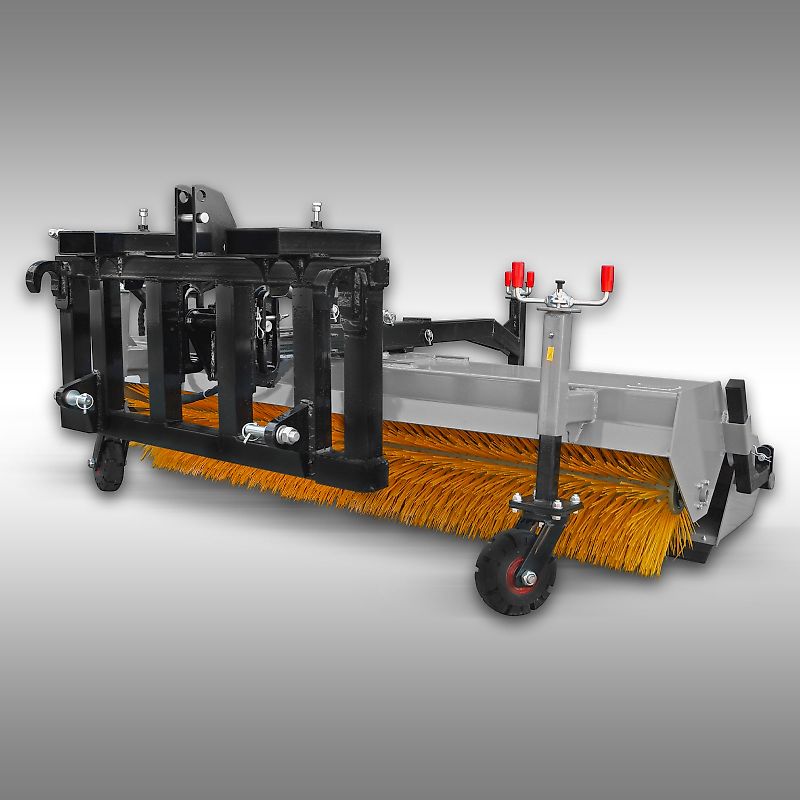 Jansen Traktor Kehrmaschine Jansen JK-200, Euroaufnahme, KAT.1+2, Palettengabel