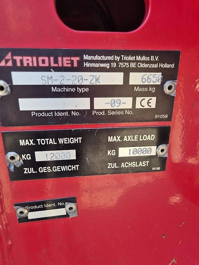Trioliet Solomix ZK 2-2000 /2400 met opzetrand
