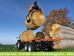 Reil & Eichinger Rundballenrahmen BMF Rückewagen Balleneinsatz Reil & Eichinger