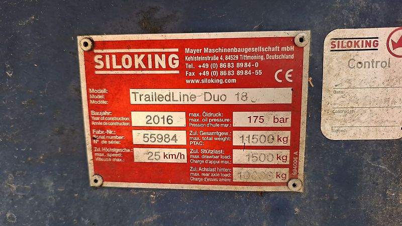 Siloking TrailedLine Duo 18 Wireless Steuerung