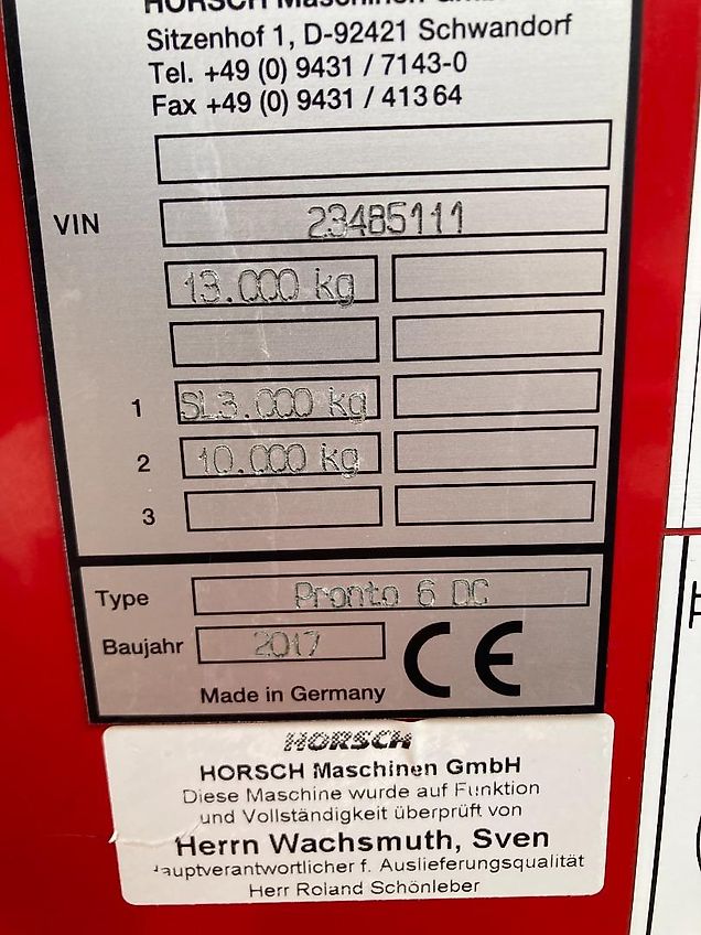 Horsch Pronto 6DC PPF und G+F