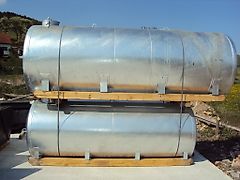 AGRITECH Wasserfass Wasserfass 5000 Liter Weidefass