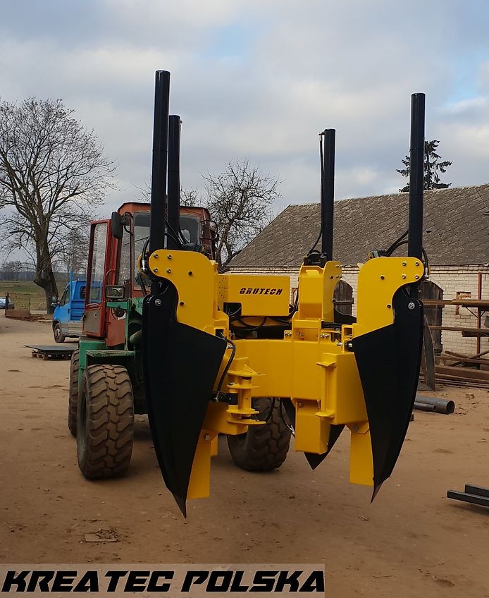 Grutech Rundspatenmaschine GTH-PD / Verpflanzmaschine / Baumspinnmaschine 4 Spaten 1,3m (verschiedene Optionen)