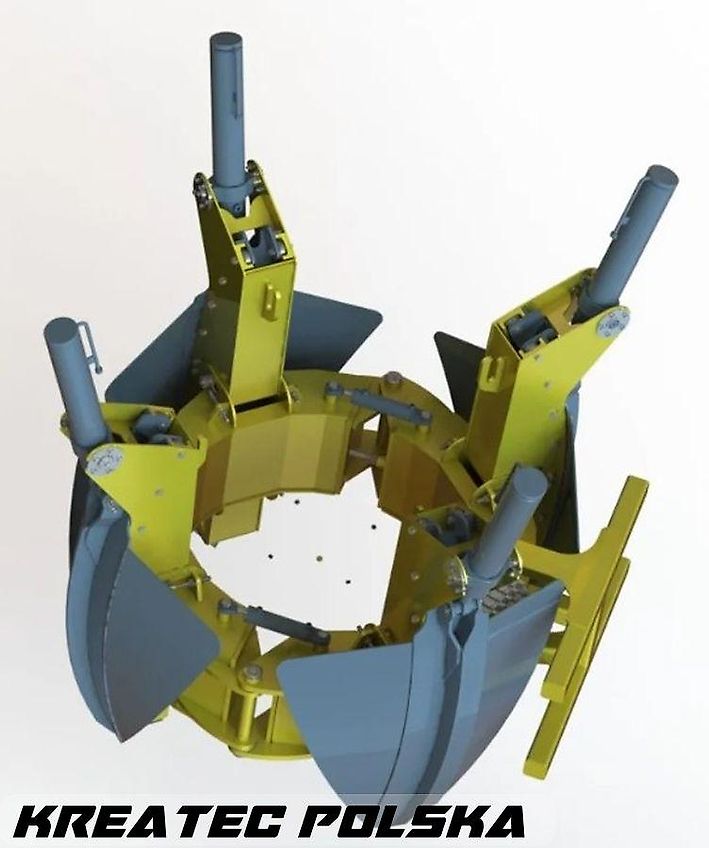 Grutech Rundspatenmaschine GTH-PD / Verpflanzmaschine / Baumspinnmaschine 4 Spaten 1,3m (verschiedene Optionen)