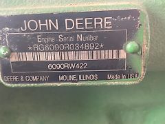 John Deere 6090RW422 - blok cylindrów wał głowica R542211 (Części zamienne)