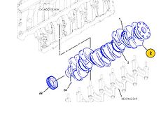Caterpillar Cat C9 - wał korbowy 261-1544 2611544 (Części zamienne)