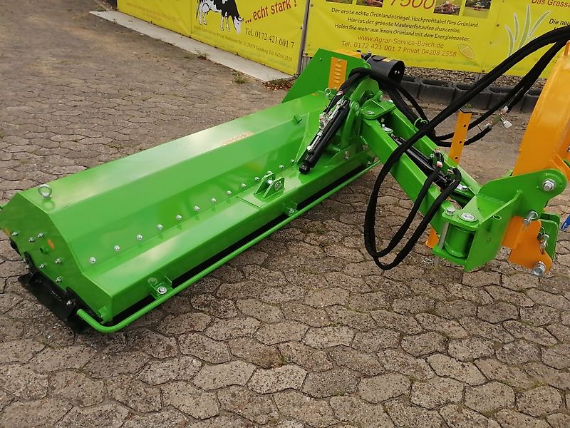 Maschio Kein Celli Tehnos Müthing Draggone Berti Maschio 200cm Seitenmulcher 90 GRad nach oben 55Grad in Böschungen 2 Doppelwirkende Steuergeräte Schlegelrotor mit schweren Hammerschlegel Verschraubt 2m Arbeitsbreite zu Demozwecken im Einsatz