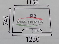 John Deere Windschutzscheibe Renault 6005028923, RT6005028923