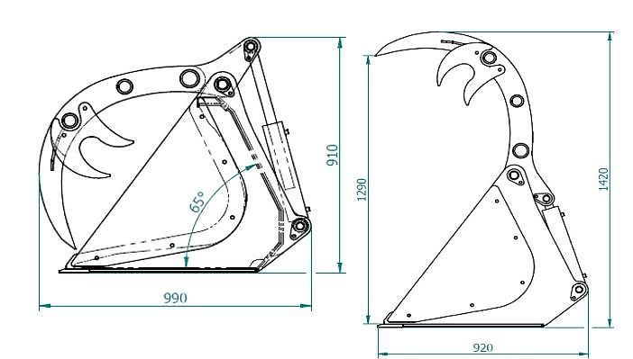Top-Agro Greifschaufel Plus 1,8 m Weidemann GSP18