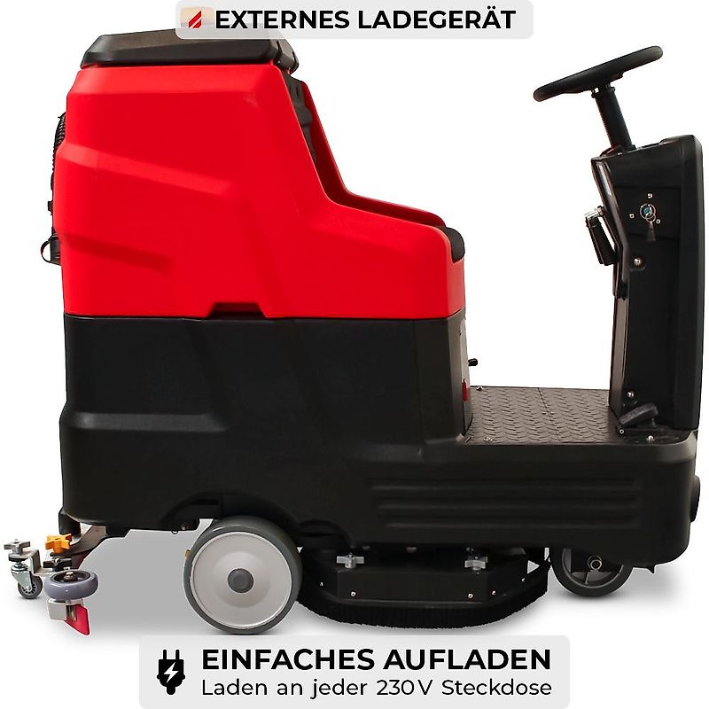 SCHORR Akku Aufsitz Scheuersaugmaschine RR1030FS 2100W 700mm Bürste Wischmaschine Putzmaschine