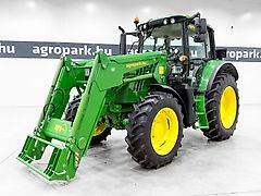 John Deere 6120M tractor, PowerQuad 24/24, TLS, cab susp., full RTK, air brakes, with new front loader