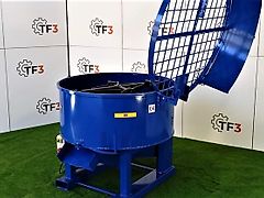 Zwangsmischer 600L elektrisch mit Randabstreifer und Seitenschutz