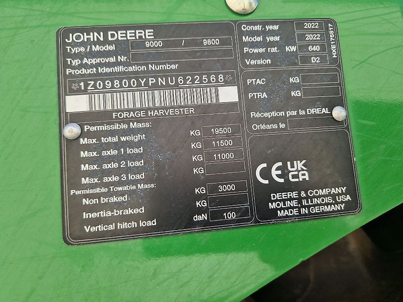John Deere 9800 + Kemper 490 Plus