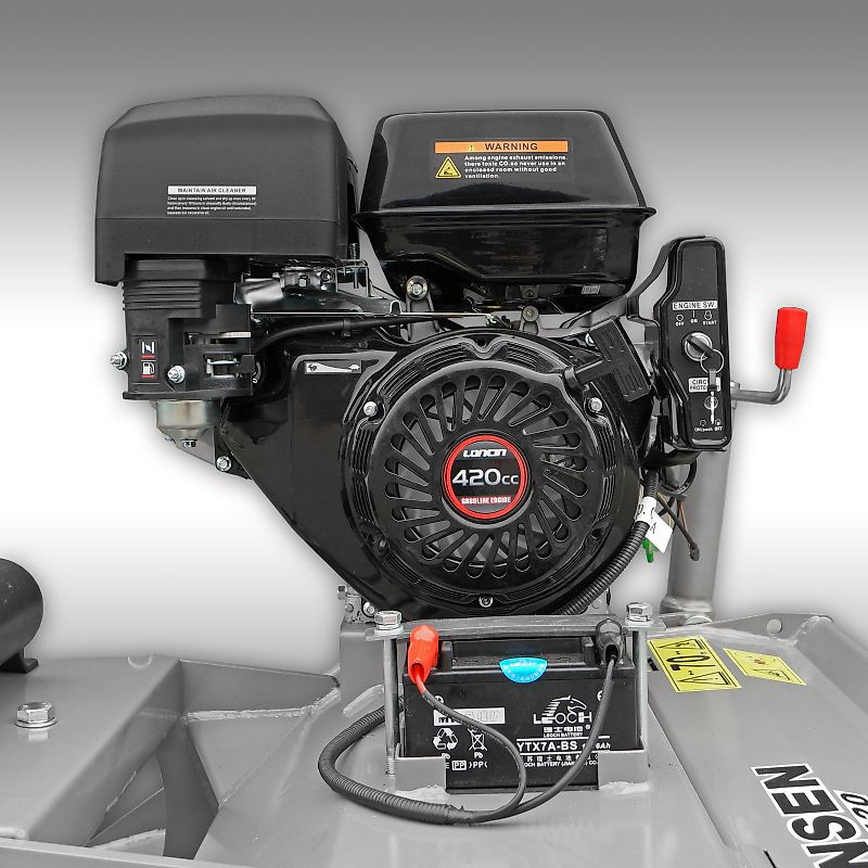 Jansen Schlegelmulcher Jansen AT-120, 15 PS Motor, Quad ATV Traktor, Mähwerk