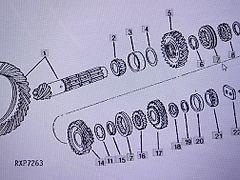 John Deere R62875/pierścień zmiany biegów/John Deere 4555/4755/4955 Nr części R62875 (Części zamienne)