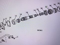 John Deere R72191/bieg-koło zębate/John Deere 4555/4755/4955 (Części zamienne)