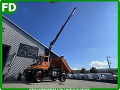 Mercedes-Benz Unimog U400 mit Kran , 6 Zylinder , Ez. 2014 , 1a Zustand
