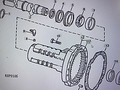 John Deere R57616/R6426/przekładnia pierścieniowa-wieniec/John 4555/4755/4955 (Części zamienne)
