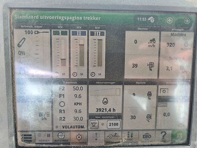 John Deere 6135R met Atlas bomenlaadkraan