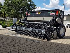 BESTAGRO  Agro-Tom Mechanische Drillmaschine 3,0m DOPPELSCHEIBENSCHARE mit den Andruckrollen