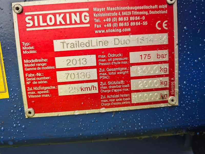 Siloking TrailedLine Duo 1814-14