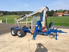 Scandic ST-6 7,4t 5,9m Kran 600kg Hubkraft Auflauf Hydr. Bremse