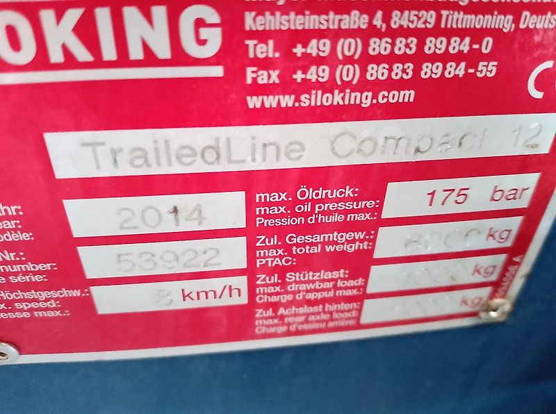 Siloking Trailedline Compact 12 mit Strohgebläse