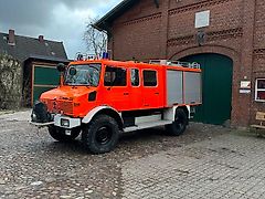 Unimog U1300L 37 Turbo DoKa H-Gutachten Feuerwehr Womo Expedition