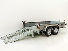 vezeko Baumaschinenanhänger BA 155x360cm 3,5t|SB|Schwenk-Rampen|g