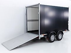 vezeko Kofferanhänger 180x301cm Höhe:205cm 2,7t|Rampe|schwarz